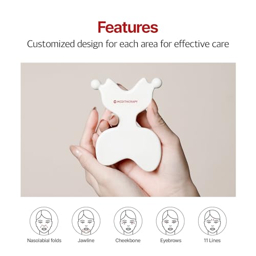 MEDITHERAPY LIF-me Guasha,Ceramic Gua Sha,Face Massage Tool, Facial Guasha, Guasha Board, Face Lift, Muscle Relief - style: FACIAL MASSAGER