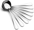 Soup Spoons, Wholesale Spoons Silverware, Round Stainless Steel Spoon Set of 8 - size: 8