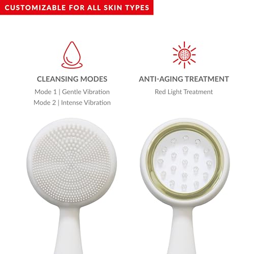 PMD Beauty Clean Facial Cleansing Brush – Waterproof Silicone Face Cleanser with Sonic Technology - color: Cream With Remove Cleansing Balm