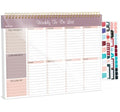Thboxes Weekly To Do List Notepad, 8.5"x11" Desk Planner 52 Sheets, Lilac - color: Lilac Weekly To Do List