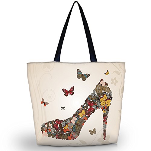 Beach Tote Bags Travel Shopping Bag With Zippered for Women - color: Sb-2097