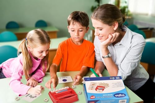 BOHS English Spelling Game for Kids, 60 Picture Cards and Uppercase Tiles - style: UPPER CASE