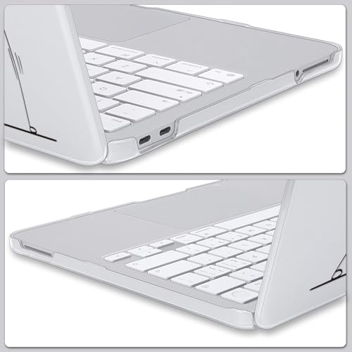 Fun Cartoon Line Art Clear Case for 2026 MacBook Neo 13 Inch A3404 - color: Funny Minimalist Characters