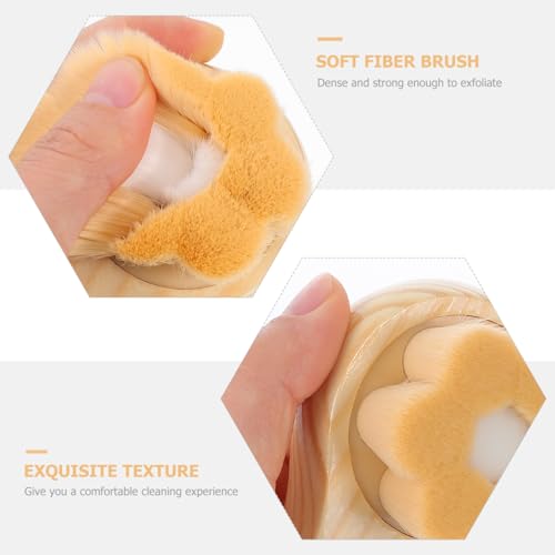 Facial Cleansing Brush Flower Design Soft Facial Brush for Face Washing Exfoliating Face for Makeup Removal Pore Cleaning 4.09 X 2.36 X 1.57 in