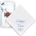 Happy Tears Wedding Handkerchief Something Blue Gift for Bride - color: Happy Tears X 1 (Blue)