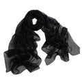 Tapp Collections™ Fashionable Soft Chiffon Scarf - color: Solid / Black