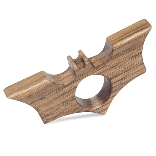 Bat Thumb Book Page Holder, Smooth Finish Walnut Wood Book Holder for Reading, Ideal Book Reader Gifts & Reading Accessories,Book Worm Gifts for Women, Thumb Book Page Holder - Book Lover Gifts - size: Small