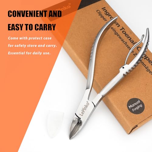 LePinko Podiatrist Toenail Clippers, Thick and Ingrown Nails Clippers, 1PCS - size: 1 piece