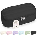 Sooez Cute Pencil Case, Soft Puffers Pencil Pouch, Large Pen Pencil Bag - color: Black