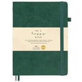 Classic Lined Journal Notebook 8.5x11" A4 Hardcover Leather - Green Journal - color: Green, size: A4 200 Pages
