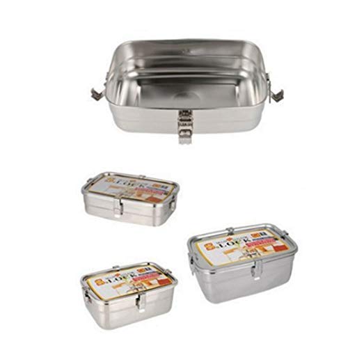 all Stainless Steel 304 Storage Sealed Container Set 3P (1.0L + 1.3L + 1.7L) for Storing Kimchi through Side Dish Vegetable Made in Korea