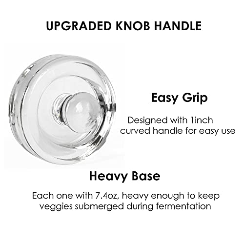 JILLMO Fermentation Kit, Stainless Steel Lids with Weights & Airlocks