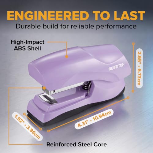 Bostitch Heavy Duty Stapler Value Pack, 40 Sheet Capacity, Light Purple - color: Light Purple