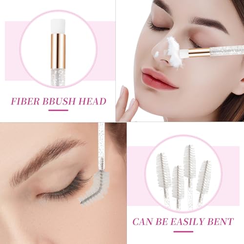 12pcs Lash Shampoo Brush Eyelash Extension Supply Kits - color: Style #2 White