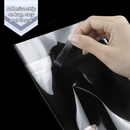 Golden State Art 5x7 Inch Crystal Sealed Clear Plastic Sleeves,100 Pack - size: 5-1/4 x 7-1/8