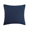 C&F Home Regent Indigo Solid Quilted Accent Throw Pillow 18" x 18" - color: Blue