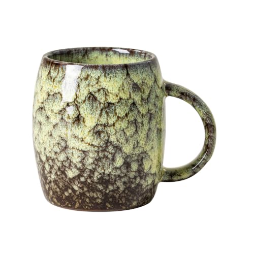 Golden Honey Ceramic Mug, 14oz Reactive Glaze Mug, Cheer Up Gift for Her - color: 14OZ - Golden Honey · WARMTH