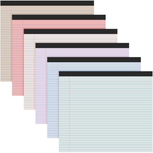 Lincia 6 Pcs Legal Pads Landscape Notebook, Morandi Colors - color: Morandi Colors