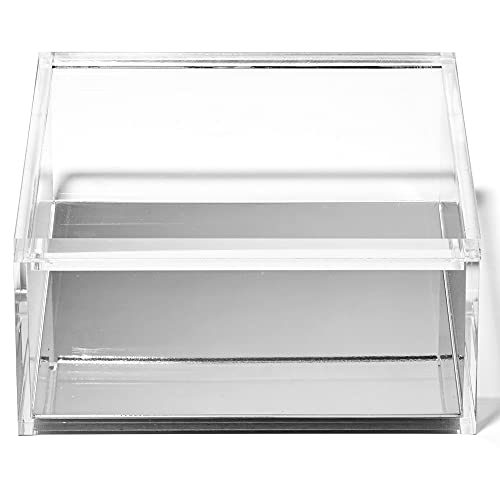 OfficeGoods Acrylic Desk Organizer with Silver Base, Extra Large - color: Silver, size: X-Large