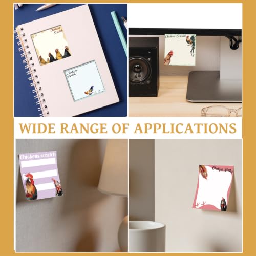 9 Pcs Chicken Gifts Sticky Notes, Back to School Supplies - style: Chicken