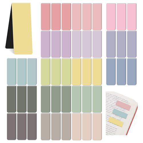 96Pack Magnetic Bookmarks for Reading,Women Men Teacher Book Lovers Gifts - style: Morandi