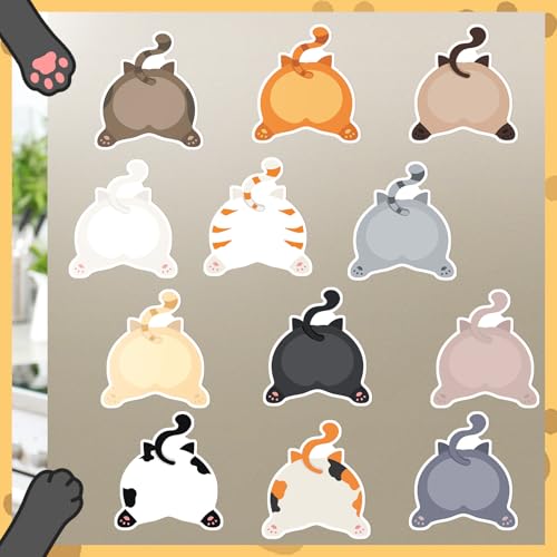 Yinder 24 Pads Cat Sticky Notes Fun Cartoon Memo Self Adhesive - color: Multicolor, size: Fresh Cat