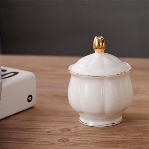 fanquare 15 Pieces Simple White English Ceramic Tea Sets,Tea Pot,Bone China Cups Without Metal Holder,Matching Spoons,Afternoon Tea Set Service Coffee Set - color: White