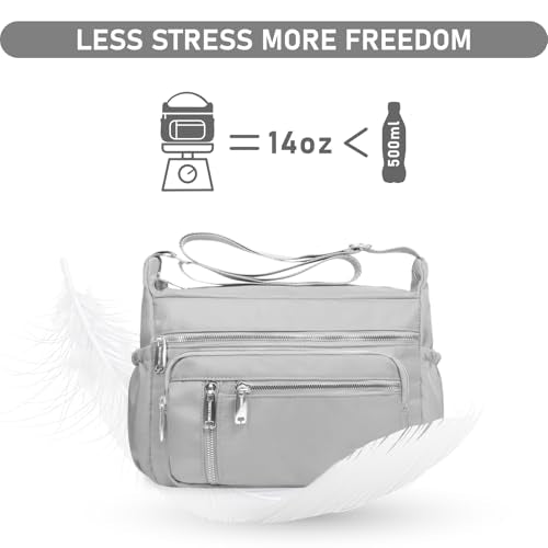 NPBAG Crossbody Bag for Women, Shoulder Purse Handbag Messenger Bag, Trendy Pocketbooks, Waterproof and Multi-Pockets - color: Colorful