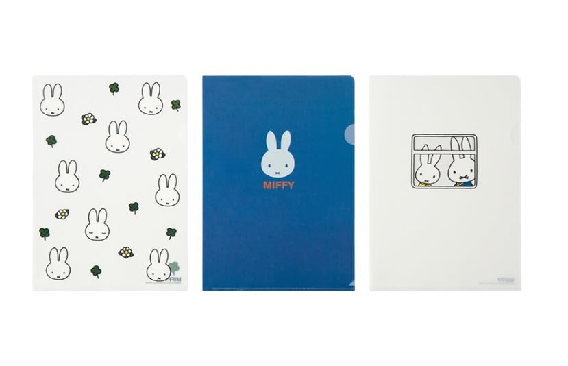 Cute Clear L-Type File Folder Transparent Document Folder (Set of 3)