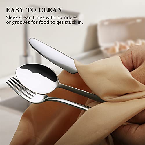 12-Piece 8-Inch Dinner Spoons Set, 18/10 Stainless Steel, Not Teaspoons - size: 12-Piece