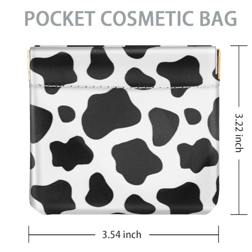 Cow Squeeze Coin Purse Pouch Mini Coin Pocket Change Wallet - color: Cow, size: Mini (3.54"x3.2")