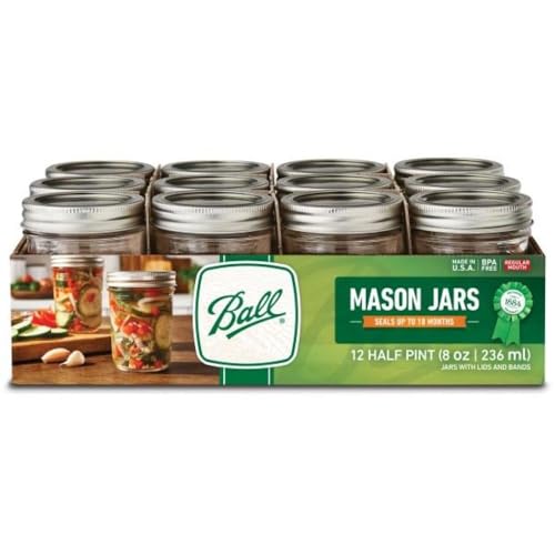 Ball, Jar Quilted, 12 Count - color: Clear, size: 8 oz
