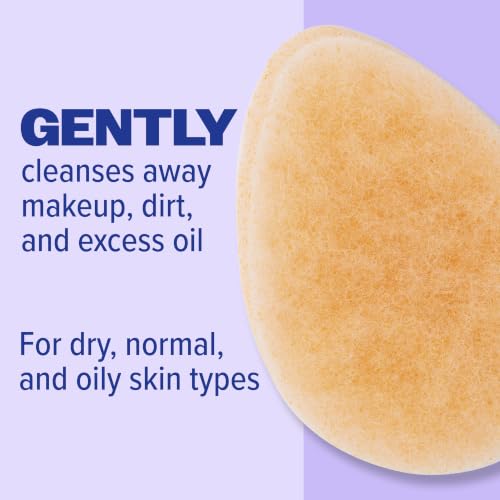 Buf-Puf Gentle Facial Sponge, Dermatologist Developed, Removes Deep Down Dirt & Makeup That Causes Breakouts and Blackheads, Reusable, Exfoliating, 1 Count - size: 1 Count (Pack of 1)