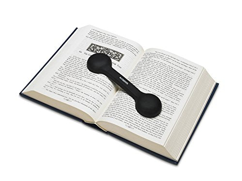 Bookmark/Weight-Page Holder-Holds Books Open and in Place-Black-by Superior Essentials - color: Black