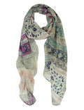 PANTONIGHT Long Chiffon Sheer Scarf Gradient Shaded Colors Lightweight Scarf For Womens - color: No.733