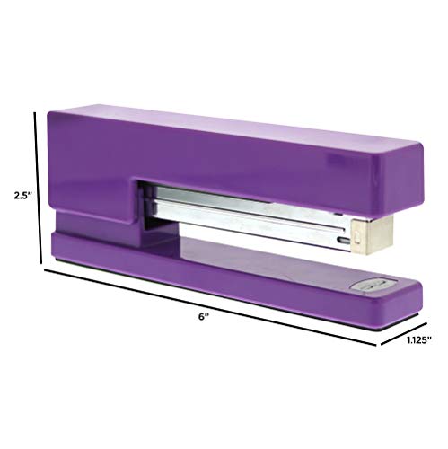 JAM PAPER Modern Desk Stapler - Purple - Sold Individually - color: Purple, size: Pack of 1