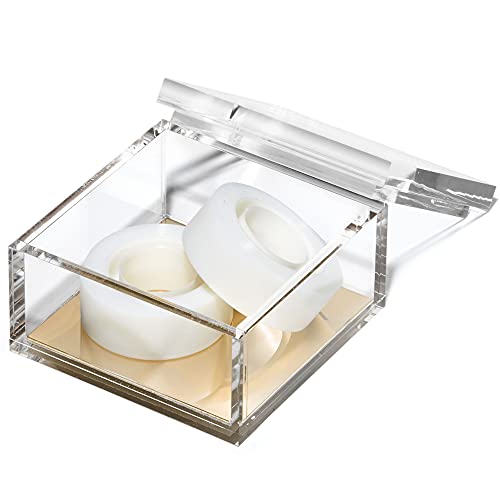 OfficeGoods Acrylic Desk Organizer with Gold Base, Medium - color: Gold, size: Medium