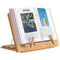 Wooden Desktop Book Stands, Adjustable Book Stand for Reading