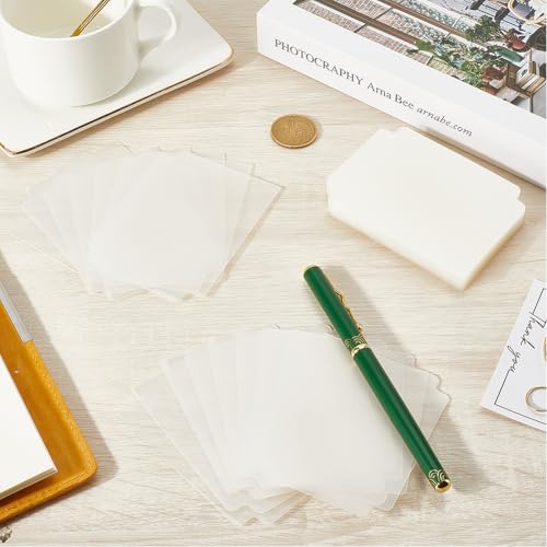 CRASPIRE Trading Card Dividers Transparent Card Separator Sorting Tray Plastic Dividers Board Game Separator Deck Box for Game Organizer Storage 40sheets 2.75 x 3.7 Inch - style: 40Pcs Transparent