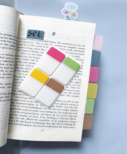 ELII 900 PCS 1 Inch Sticky Index Tabs Book Tabs,Writable Repositionable - color: Classic