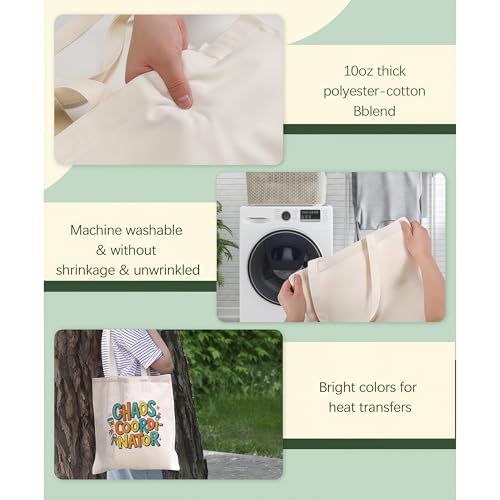 Aesthetic Canvas Tote Bag for Women – Minimalist Open-Top Design, Perfect for Books, Daily Errands and Gifting. - color: Retro Chaos Coordinator