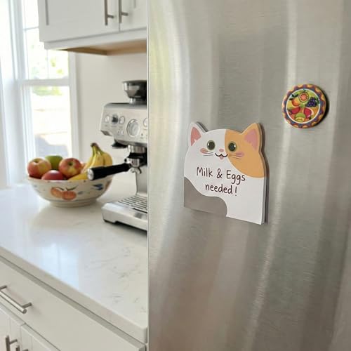 Cute Sticky Notes 6 Pack – 270 Sheets Mini Self Adhesive Memo Pads, Kawaii Cartoon Sticky Notes for Planner, School Supplies, Office Desk, Bookmark Tabs, Bear Cat Rabbit Pig Dog Penguin Shape - color: Animal Assortment