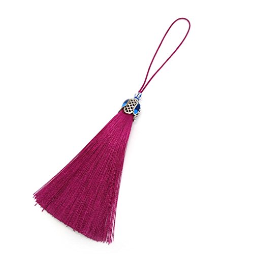 10Pcs Handmade Tiny Soft Tassels Long Tassels,Colorful Tassels, Earring Tassels Assorted Colors Randomly (32) - color: 32