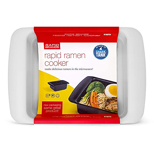 Rapid Ramen Cooker | Microwavable Cookware for Instant Ramen | BPA Free and Dishwasher Safe | Perfect for Dorm, Small Kitchen or Office | Gray, 1 Pack - color: Gray, size: 1 Pack Standard