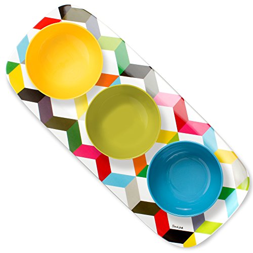 French Bull 19" Rectangular Platter - Melamine Platters and Serving Ware - Plate, Dish, Serving, Collection - Ziggy - color: Ziggy, size: 19" Rectangular Platter