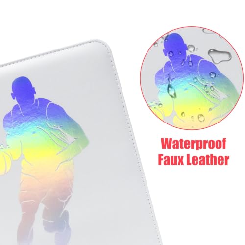 900 Pockets Basketball Card Binder, Laser Silver Hot Stamping Cover,XG90 - color: Dazzling Basketball-900