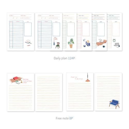 Monolike Ordinary days 4 Month Study Planner, Desk - Academic Planner, Weekly & Monthly Planner, Study plan - color: Ordinary days - Desk