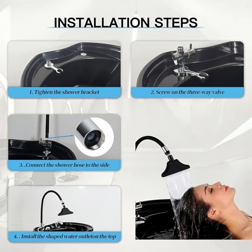 Head Spa Attachment for Shampoo Bowl,Salon Accessories - size: X
