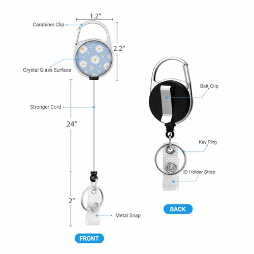 Cute Flower ID Badge Holder Flying Petal Badge Holder with Lanyard for Student Nurse Worker - color: Cute Flower