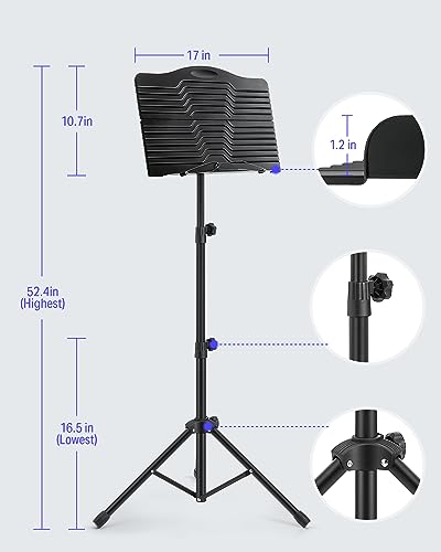 Donner DMS-1 Sheet Music Stand with Light & Carrying Bag